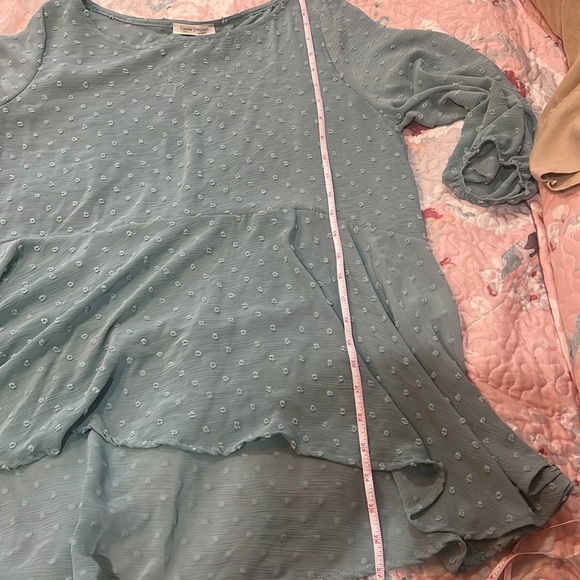 NWT Teal swiss dot swing top - Picture 7 of 7